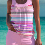 Phoebe - elegant tankini with tummy control effect and matching shorts — view 7