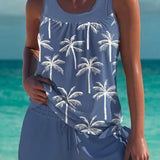 Phoebe - elegant tankini with tummy control effect and matching shorts — view 12