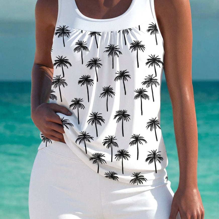 Phoebe - elegant tankini with tummy control effect and matching shorts — view 13