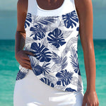 Phoebe - elegant tankini with tummy control effect and matching shorts — view 14