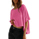 Phoebe - Women's Classic Oversized Loose Fit T-Shirt — view 4