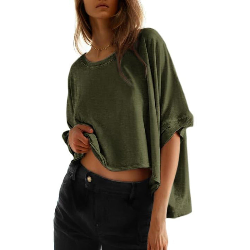 Phoebe - Women's Classic Oversized Loose Fit T-Shirt — view 5