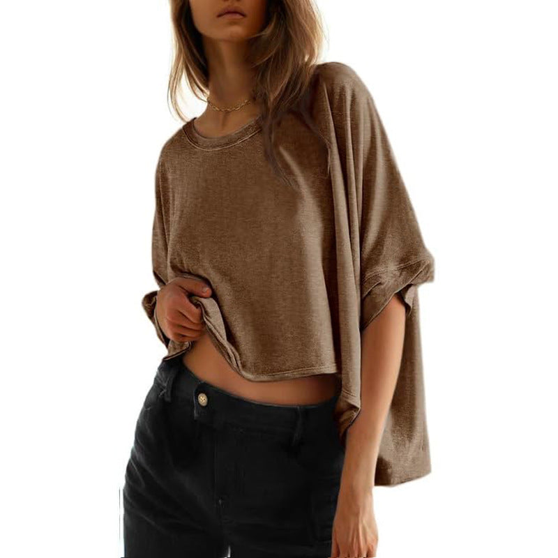 Phoebe - Women's Classic Oversized Loose Fit T-Shirt — view 6