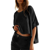 Phoebe - Women's Classic Oversized Loose Fit T-Shirt — view 7