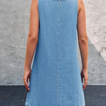 Piper - casual denim overall dress — view 5
