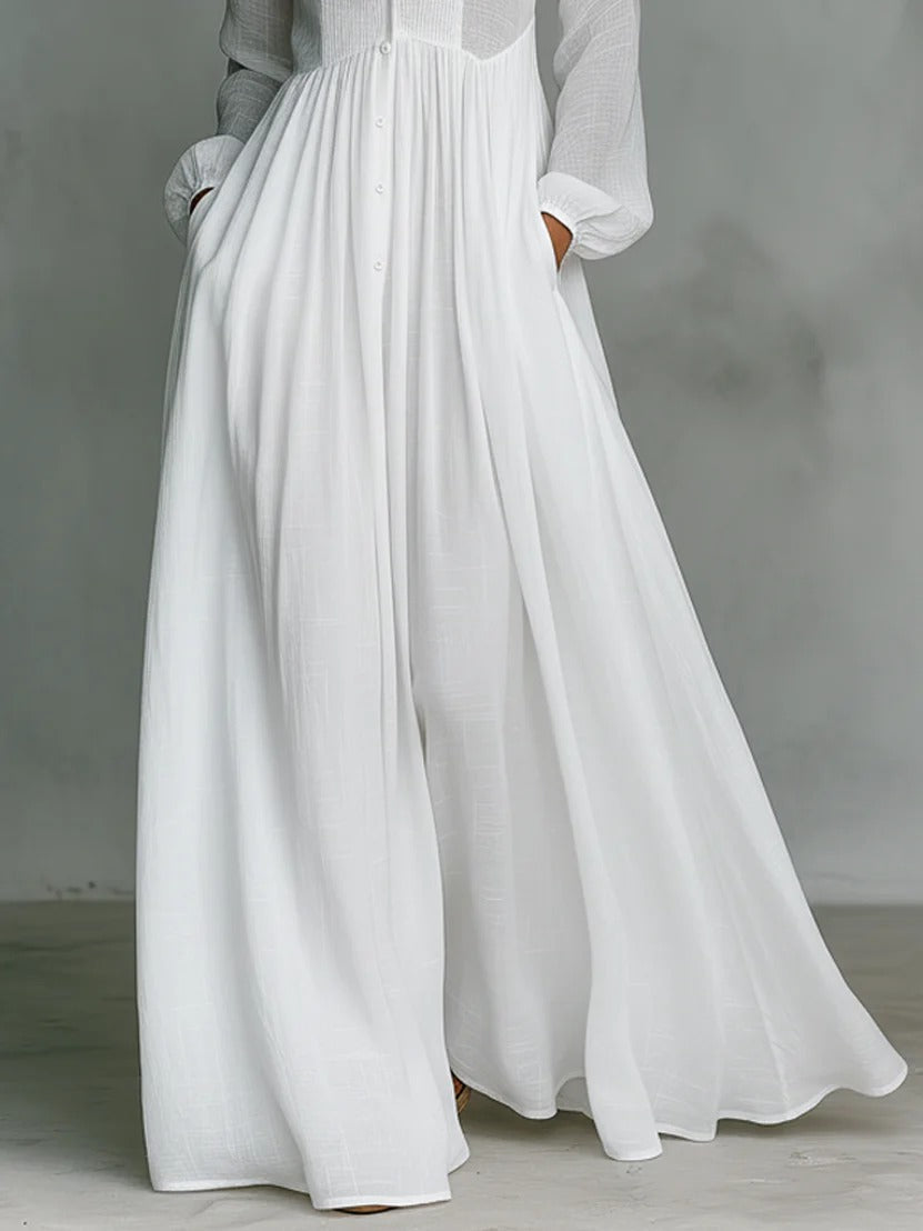 Rachel - button front maxi dress with easy fit — view 4