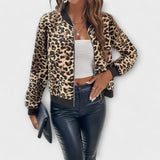 Raquel – elegant leopard print jacket — view 1