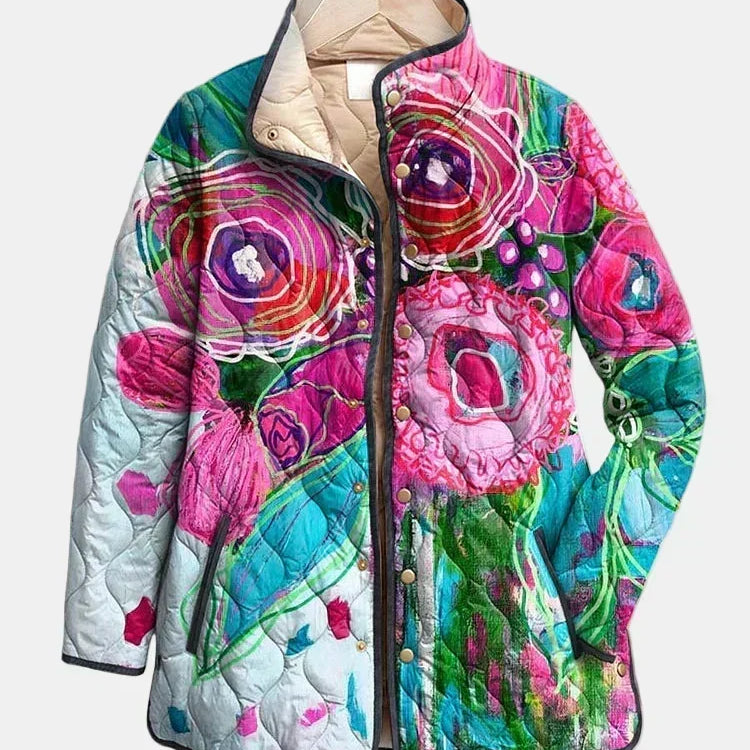 Tessa - Floral quilted jacket — view 1