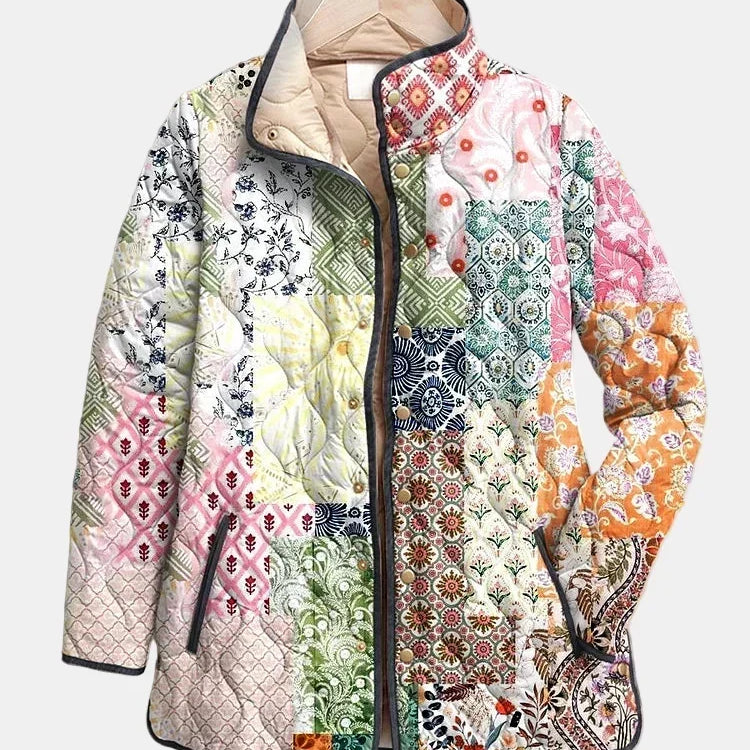 Daphne - Floral quilted jacket — view 1