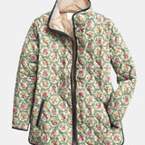 Harper - Retro Floral Quilted Jacket — view 1