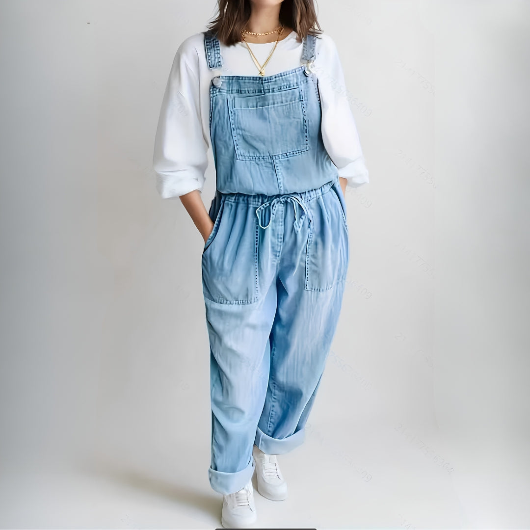 Robin - Loose Denim Overalls — view 1