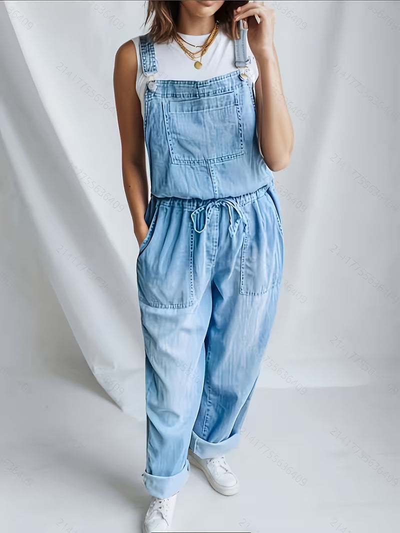 Robin - Loose Denim Overalls — view 3