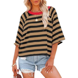 Rosalie - a trendy, loose fit summer neck top — view 2