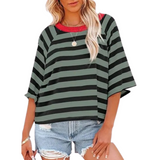 Rosalie - a trendy, loose fit summer neck top — view 7