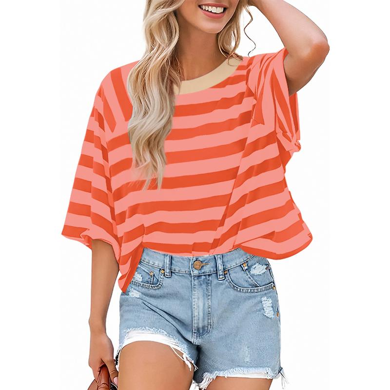 Rosalie - a trendy, loose fit summer neck top — view 8