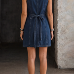 Rosalie - casual denim overall dress — view 3