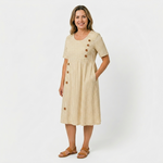 Ruby - Striped Midi Dress — view 3