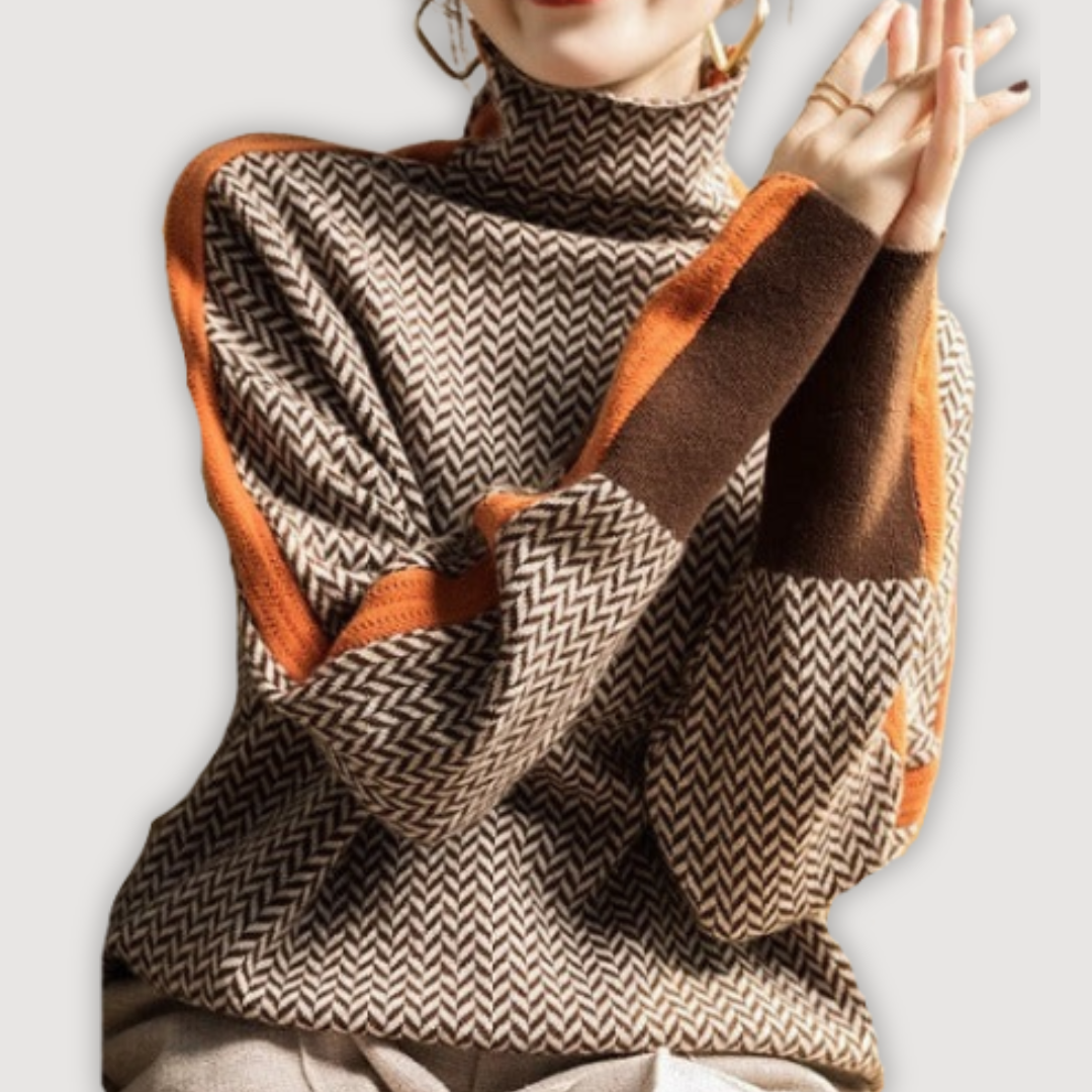 Sadie - elegant turtleneck sweater — view 3