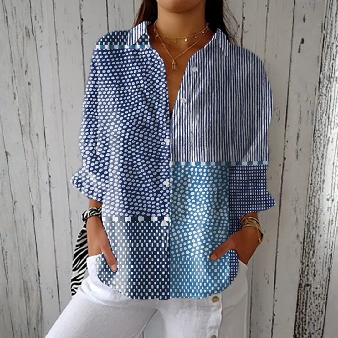 Sadie - ocean print shirt — view 1