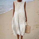 Sadie - Textured Sleeveless Maxi Dress — view 1