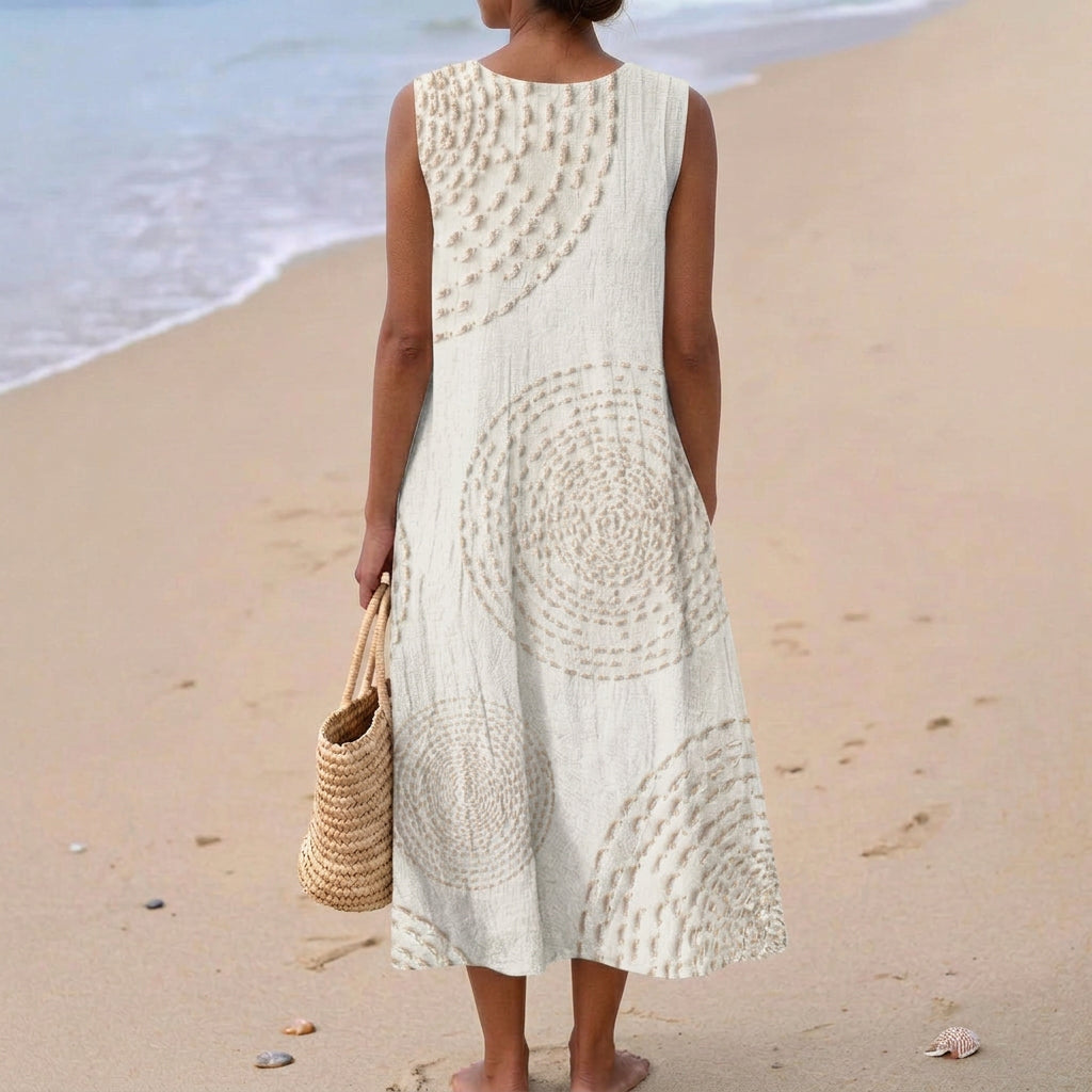 Sadie - Textured Sleeveless Maxi Dress — view 3