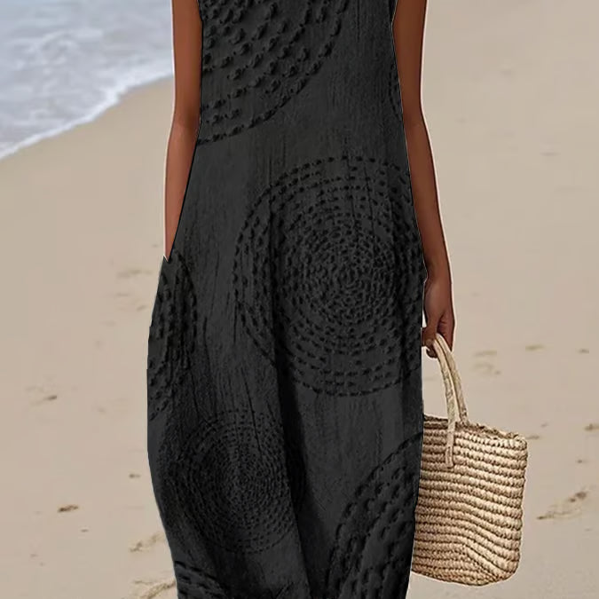Sadie - Textured Sleeveless Maxi Dress — view 4