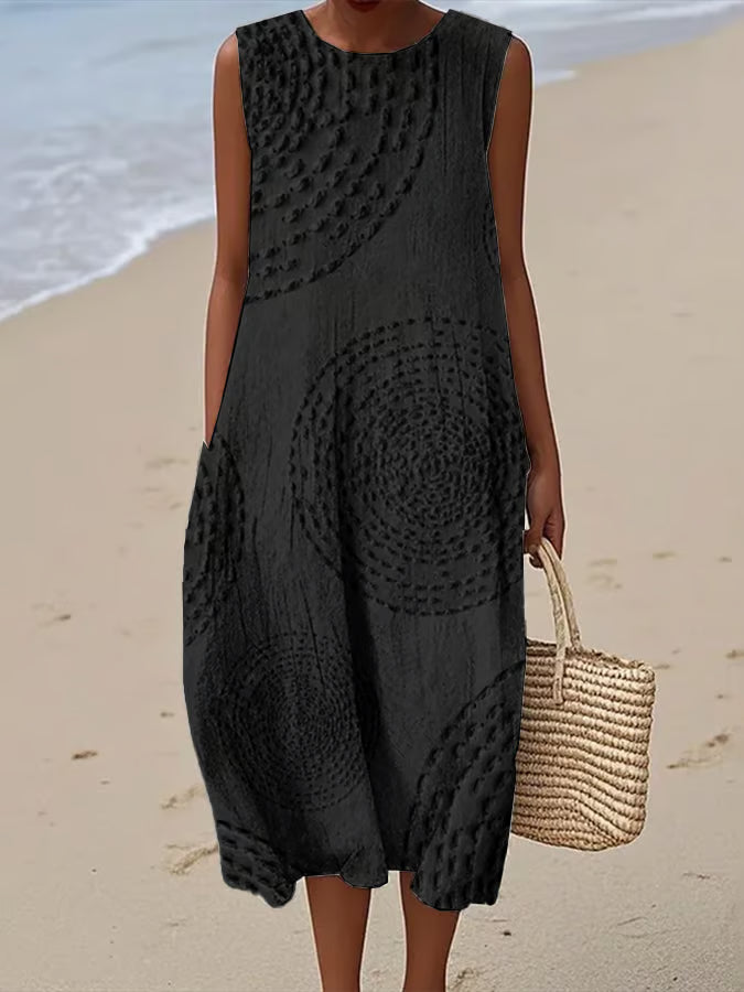 Sadie - Textured Sleeveless Maxi Dress — view 4