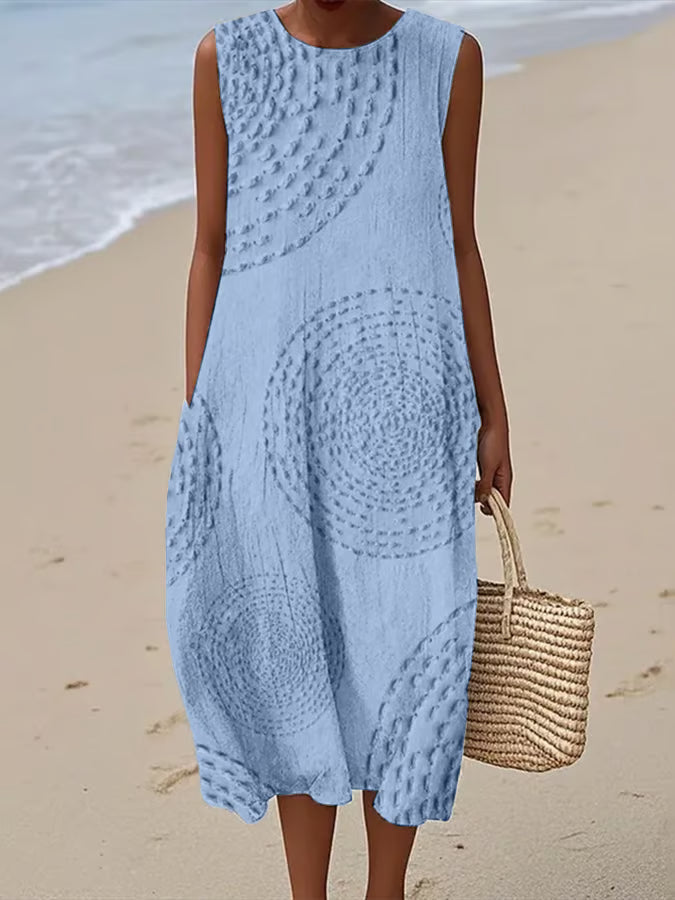 Sadie - Textured Sleeveless Maxi Dress — view 5