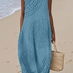 Sadie - Textured Sleeveless Maxi Dress — view 6