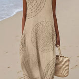 Sadie - Textured Sleeveless Maxi Dress — view 7
