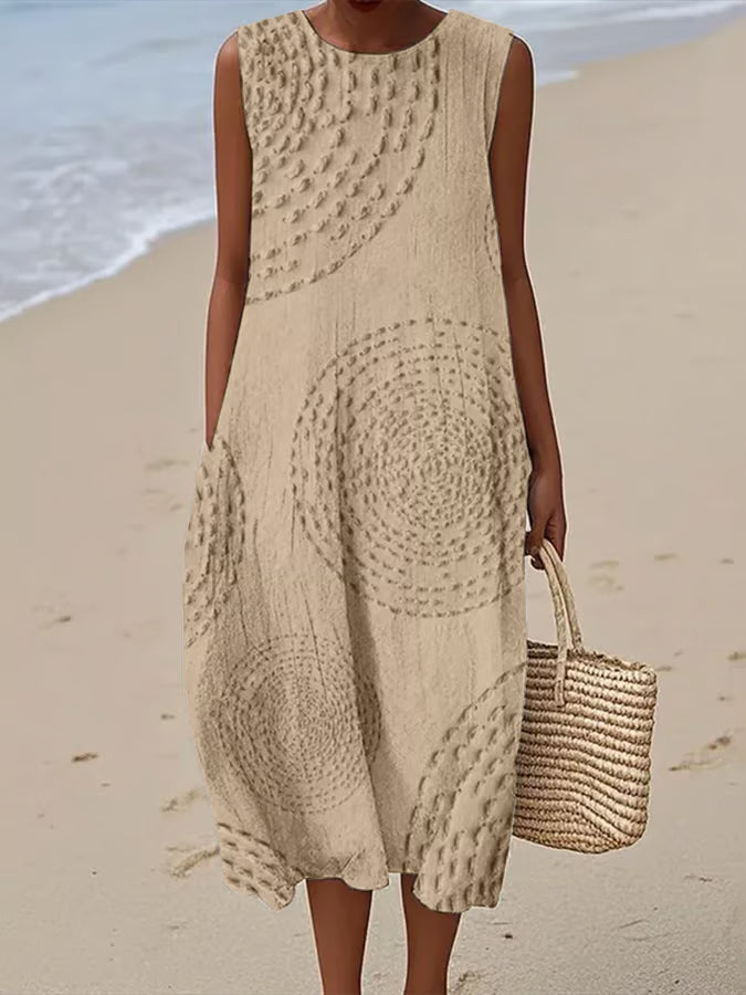 Sadie - Textured Sleeveless Maxi Dress — view 7