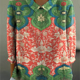 Samantha - Royal Lotus Blouse — view 2