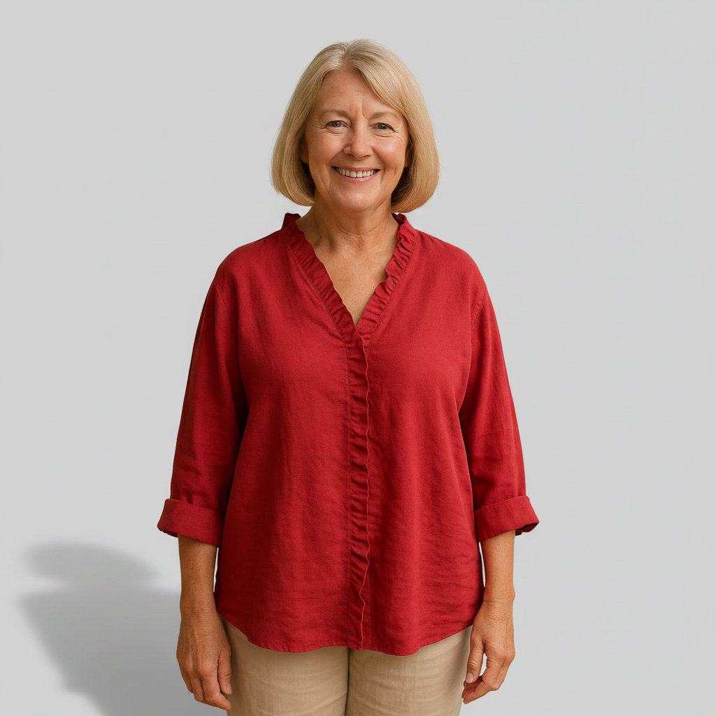 Samantha - Soft Ruffle Blouse — view 2