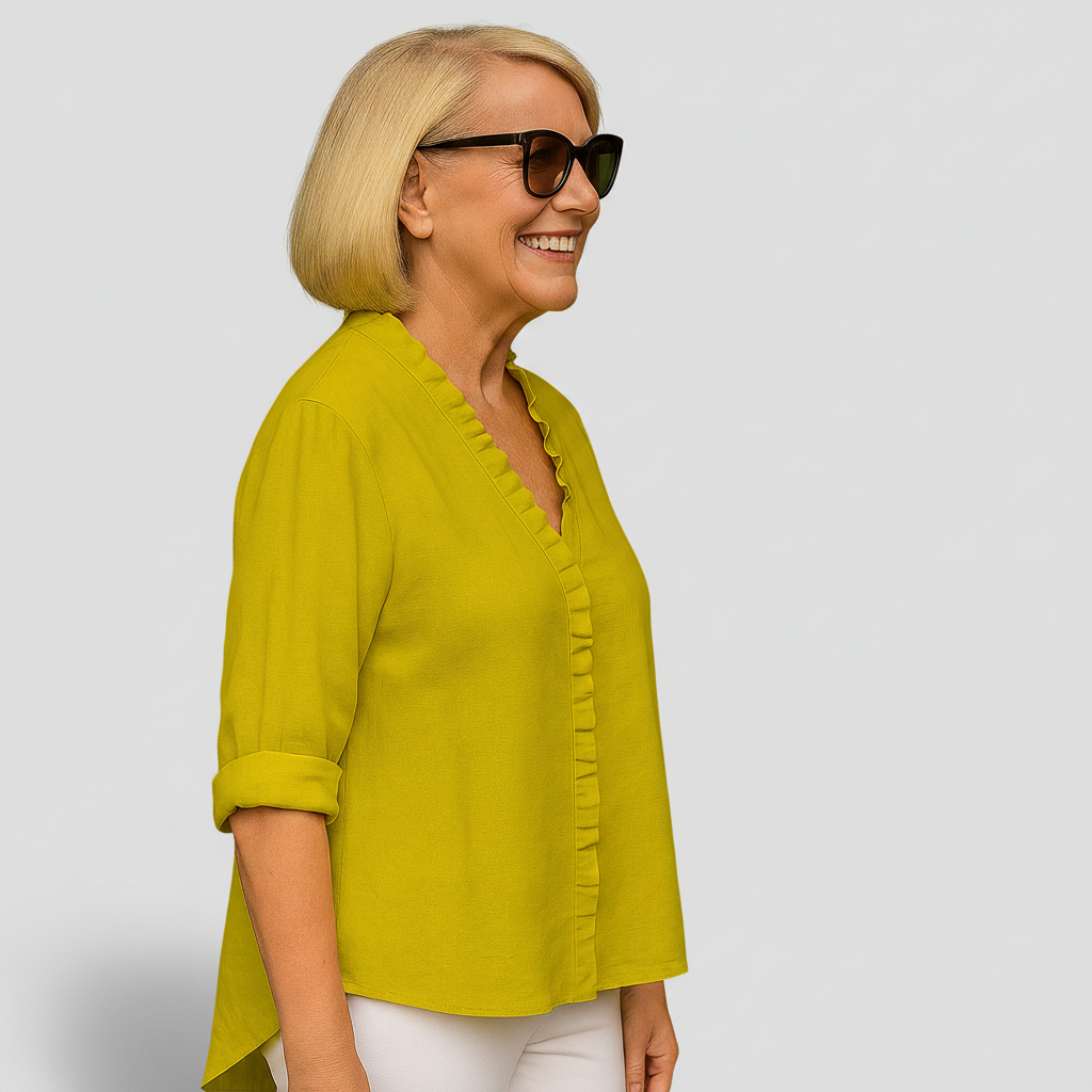 Samantha - Soft Ruffle Blouse — view 5