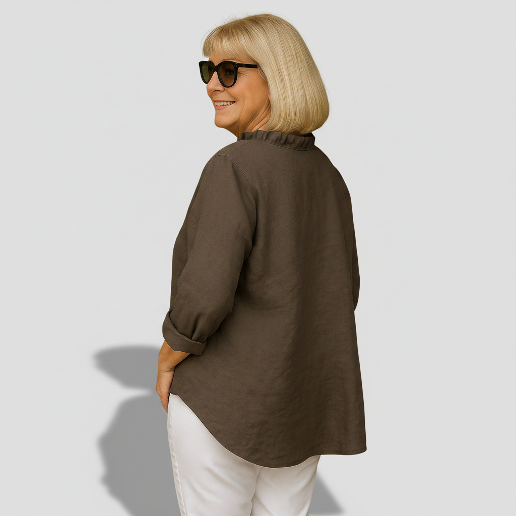 Samantha - Soft Ruffle Blouse — view 6