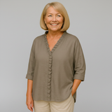 Samantha - Soft Ruffle Blouse — view 7