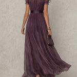 Samantha - retro chic chiffon maxi dress — view 4