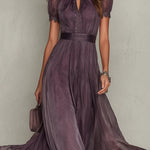 Samantha - retro chic chiffon maxi dress — view 5