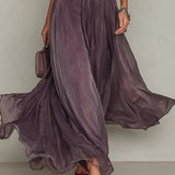 Samantha - retro chic chiffon maxi dress — view 6
