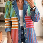 Samantha - retro geometric jacket — view 1