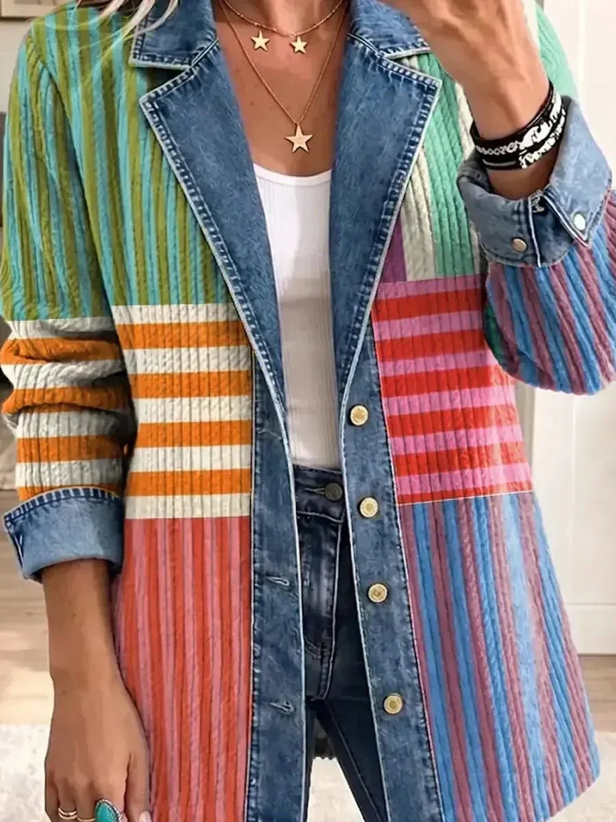 Samantha - retro geometric jacket — view 2