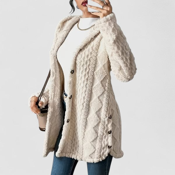 Sara - Fleece Hooded Jacket — view 1