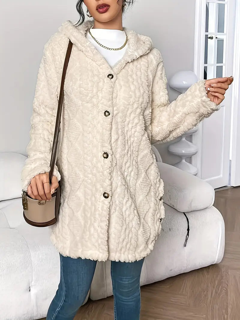 Sara - Fleece Hooded Jacket — view 3