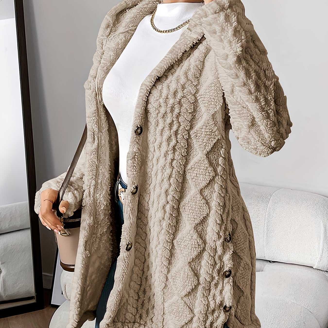 Sara - Fleece Hooded Jacket — view 6