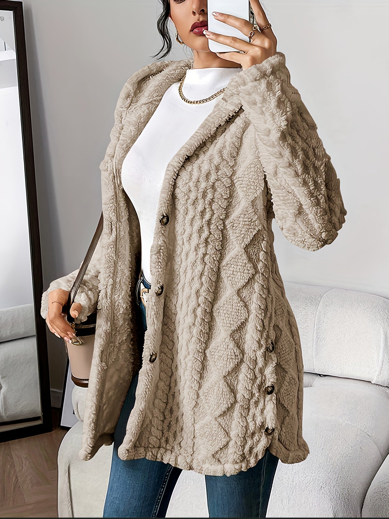Sara - Fleece Hooded Jacket — view 6