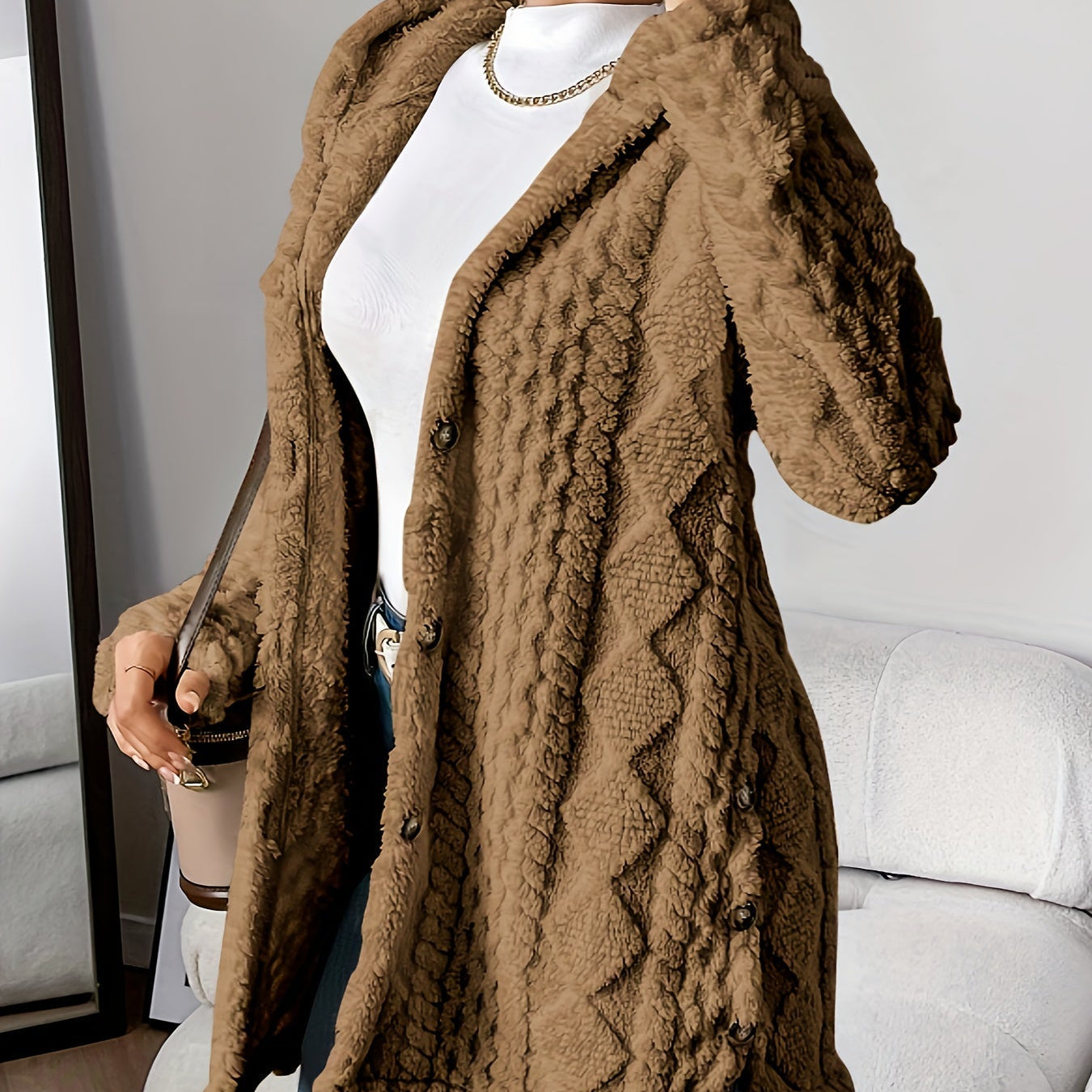 Sara - Fleece Hooded Jacket — view 7