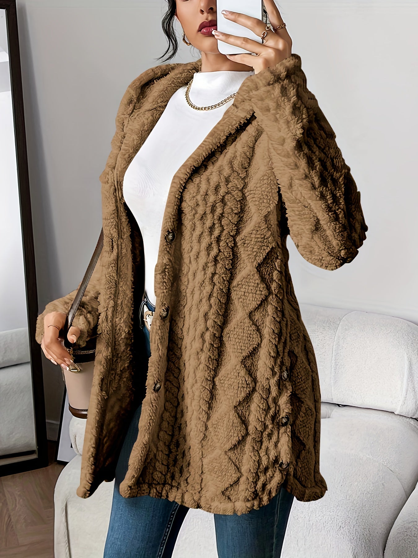 Sara - Fleece Hooded Jacket — view 7