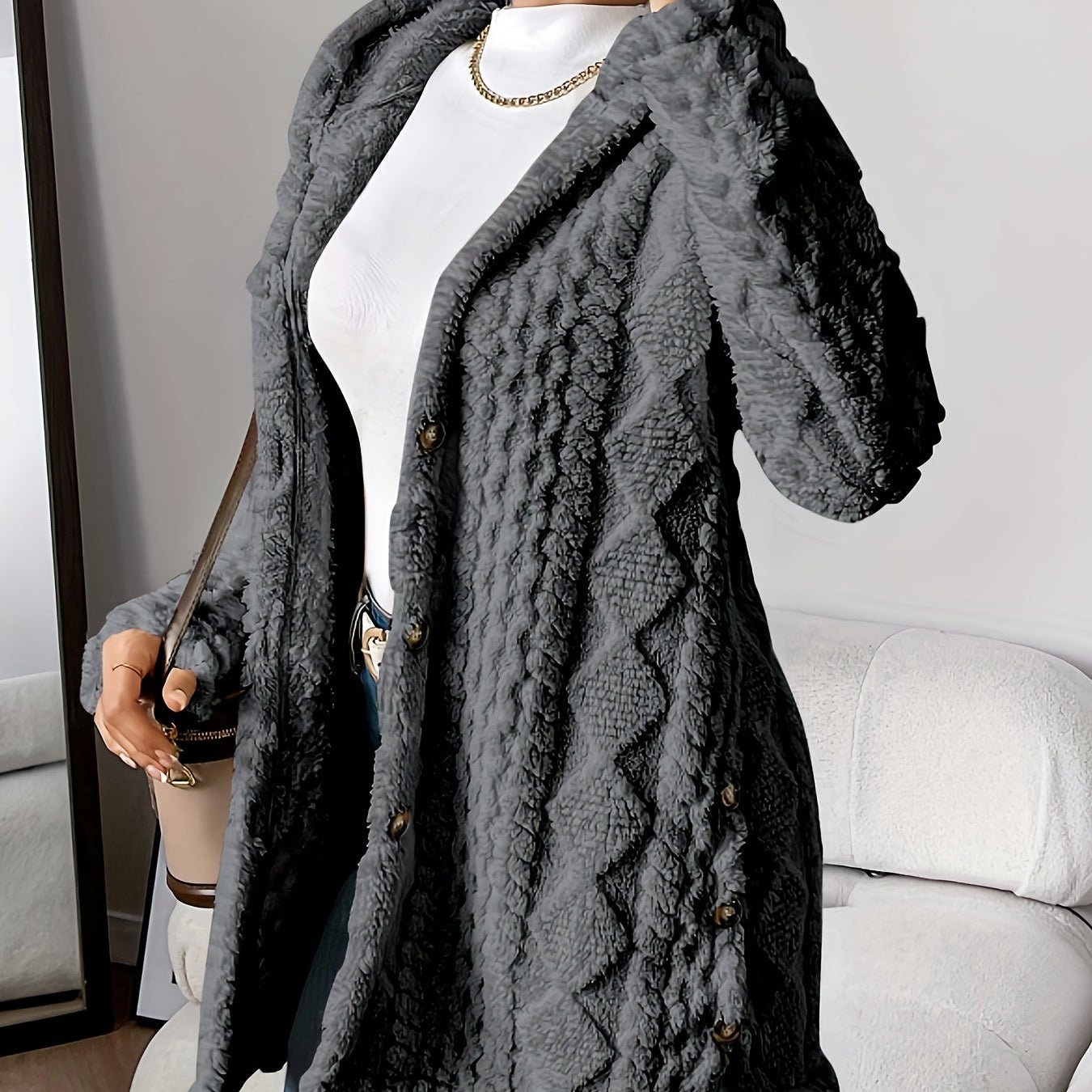 Sara - Fleece Hooded Jacket — view 8