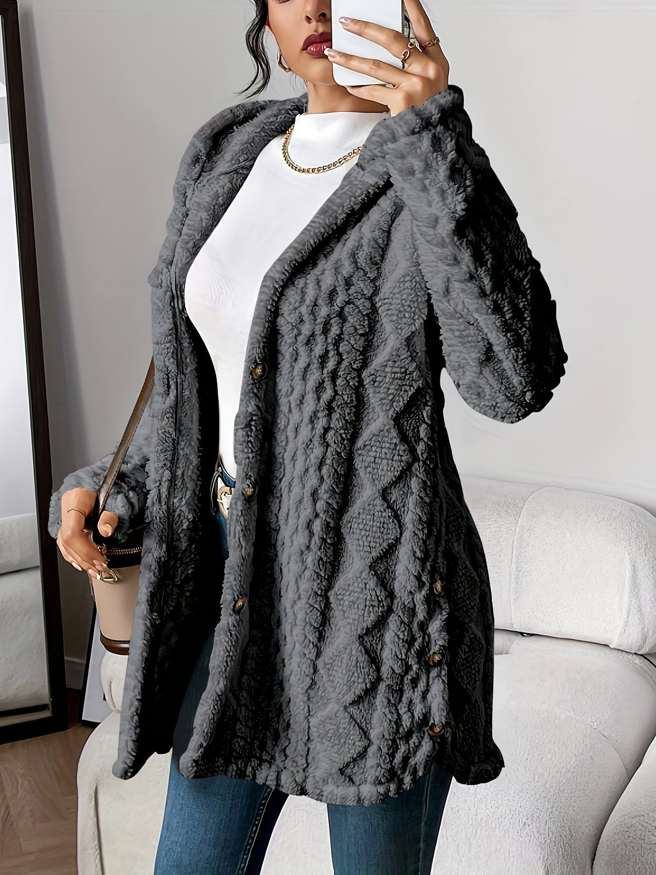 Sara - Fleece Hooded Jacket — view 8