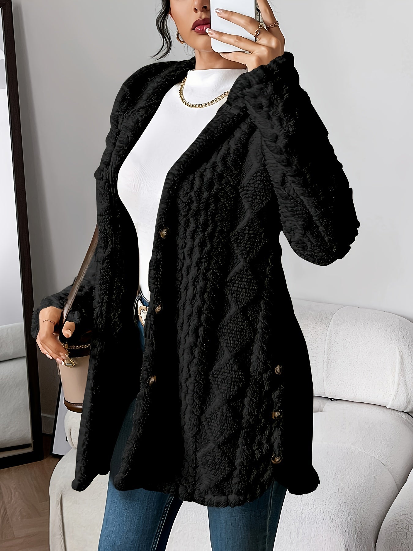 Sara - Fleece Hooded Jacket — view 9